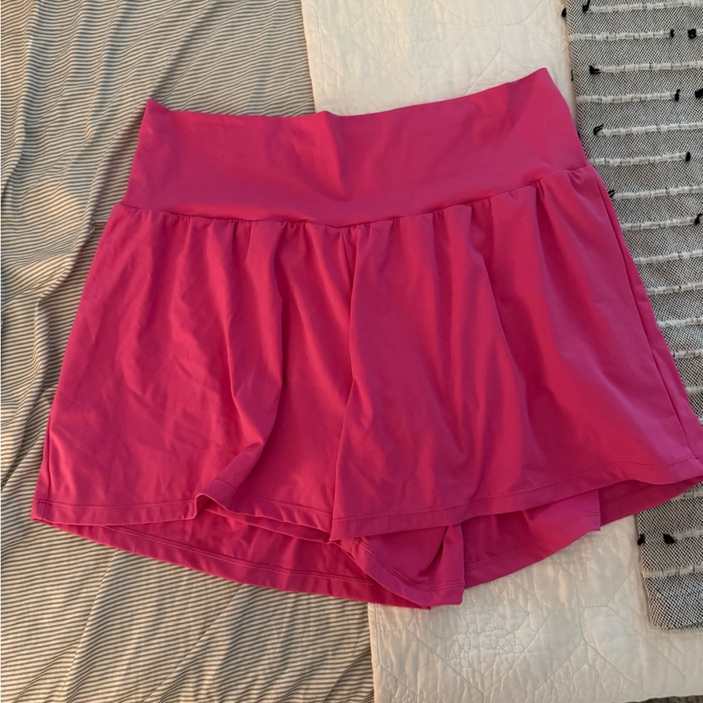 Halara Pink shorts 1x long worn and washed once